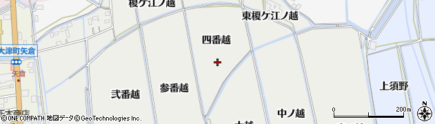 徳島県鳴門市大津町徳長（四番越）周辺の地図