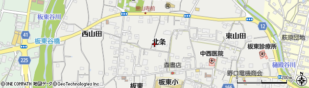 徳島県鳴門市大麻町板東（北条）周辺の地図