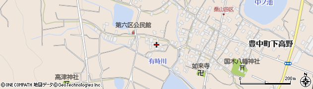 香川県三豊市豊中町下高野2583周辺の地図
