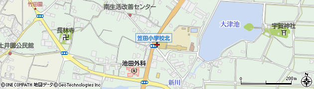 香川県三豊市豊中町笠田笠岡2202周辺の地図