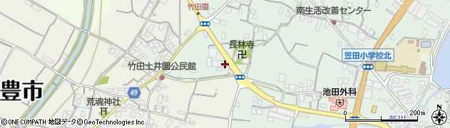 香川県三豊市豊中町笠田笠岡2504周辺の地図