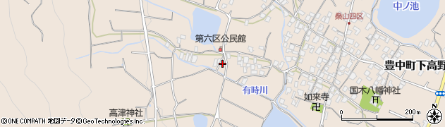 香川県三豊市豊中町下高野2458周辺の地図