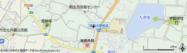 香川県三豊市豊中町笠田笠岡2203周辺の地図