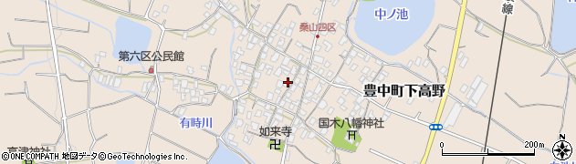 香川県三豊市豊中町下高野1583周辺の地図