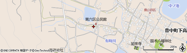香川県三豊市豊中町下高野2450周辺の地図