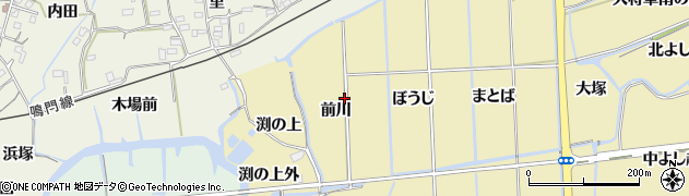 徳島県鳴門市大津町大幸（前川）周辺の地図