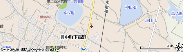 香川県三豊市豊中町下高野551周辺の地図