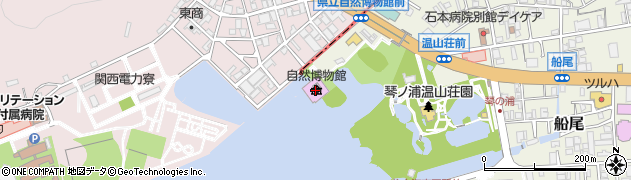 和歌山県立自然博物館周辺の地図