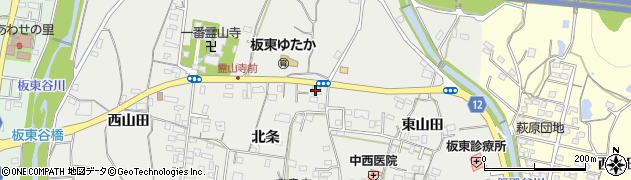 阿波銀行板東支店周辺の地図
