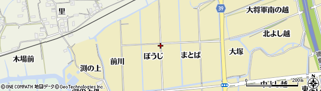 徳島県鳴門市大津町大幸（ぼうじ）周辺の地図