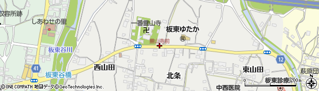 霊山寺前周辺の地図