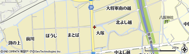 徳島県鳴門市大津町大幸大塚周辺の地図