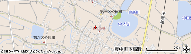 香川県三豊市豊中町下高野1533周辺の地図
