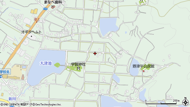 〒769-1502 香川県三豊市豊中町笠田笠岡の地図