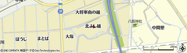 徳島県鳴門市大津町大幸（北よし越）周辺の地図