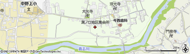 溝ノ口地区集会所周辺の地図