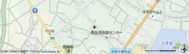香川県三豊市豊中町笠田笠岡2438周辺の地図
