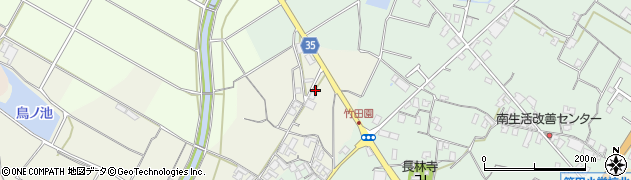 香川県三豊市豊中町笠田竹田1210周辺の地図