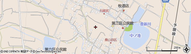 香川県三豊市豊中町下高野周辺の地図