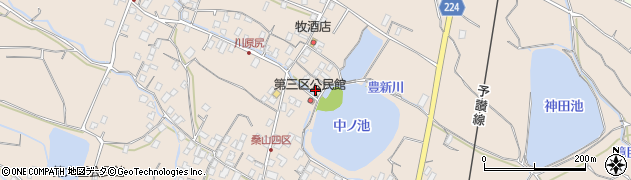 香川県三豊市豊中町下高野463周辺の地図