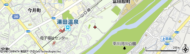 山口県山口市富田原町周辺の地図
