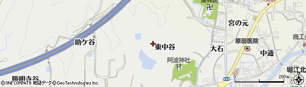 徳島県鳴門市大麻町池谷東中谷周辺の地図
