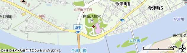 白崎八幡宮周辺の地図