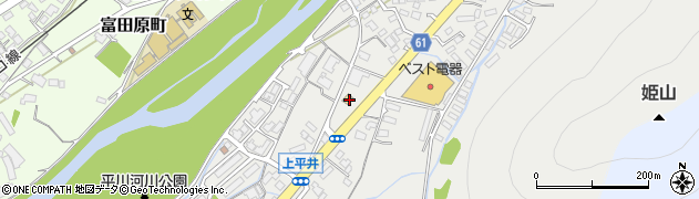 ローソン山口平井中上店周辺の地図