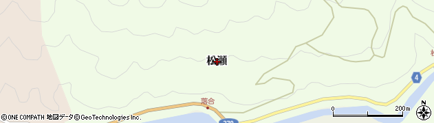 和歌山県紀美野町（海草郡）松瀬周辺の地図