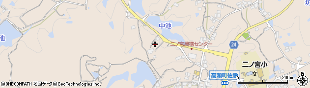 財田上高瀬線周辺の地図