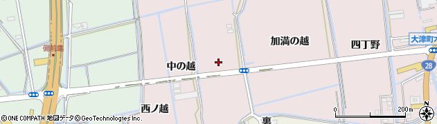 徳島県鳴門市大津町木津野（日加志の越）周辺の地図