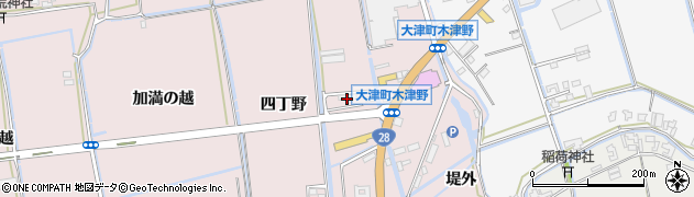 徳島県鳴門市大津町木津野（西辰巳）周辺の地図
