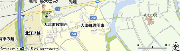 徳島県鳴門市大津町段関（東）周辺の地図