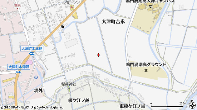 〒772-0032 徳島県鳴門市大津町吉永の地図