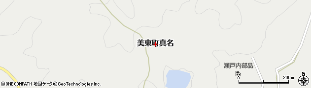 山口県美祢市美東町真名周辺の地図