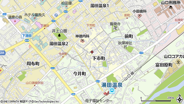 〒753-0058 山口県山口市下市町の地図