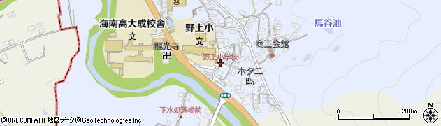 野上小学校周辺の地図