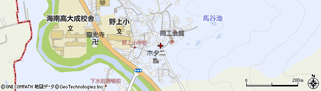 野上小学校前周辺の地図
