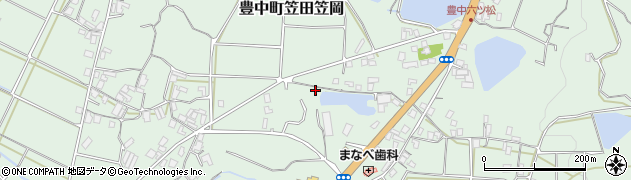 香川県三豊市豊中町笠田笠岡3120周辺の地図