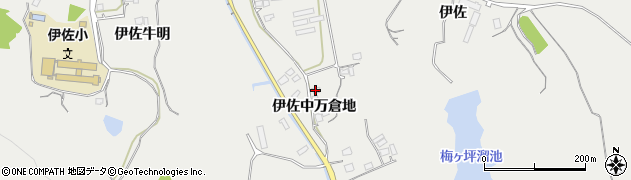 山口県美祢市伊佐町（伊佐中万倉地）周辺の地図