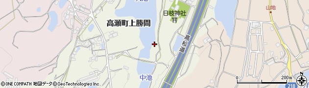 香川県三豊市高瀬町上勝間128周辺の地図