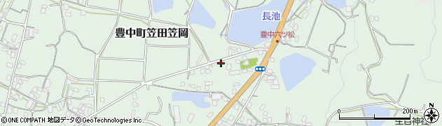 香川県三豊市豊中町笠田笠岡3281周辺の地図