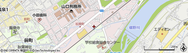 焼肉蔵元 山口店周辺の地図