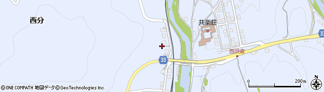山口県美祢市大嶺町西分祖父ケ瀬上288周辺の地図