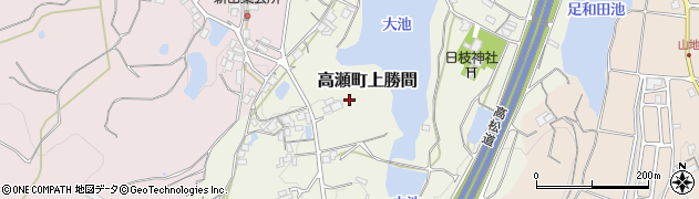 香川県三豊市高瀬町上勝間341周辺の地図