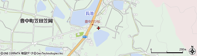 香川県三豊市豊中町笠田笠岡97周辺の地図