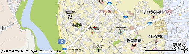 岩国中央青果株式会社　本店周辺の地図