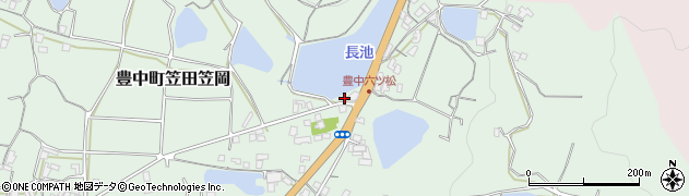 香川県三豊市豊中町笠田笠岡3300周辺の地図