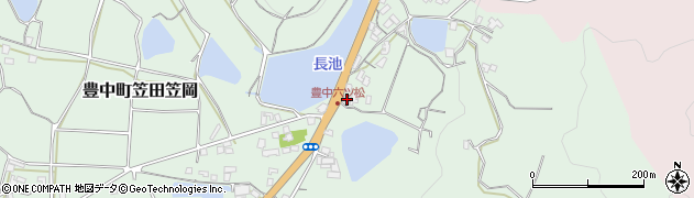 香川県三豊市豊中町笠田笠岡92-1周辺の地図