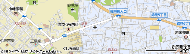 セブンイレブン岩国錦見店周辺の地図